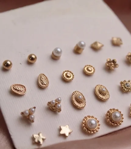Trendy stud earrings for girls and women, simple everyday designs and sparkly studs from Passionate Bangladesh for party looks. https://passionatebangladesh.com/