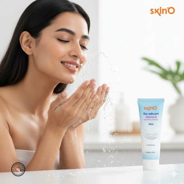 skinO Vitamin E Brightening Facewash (Milk) 110ml