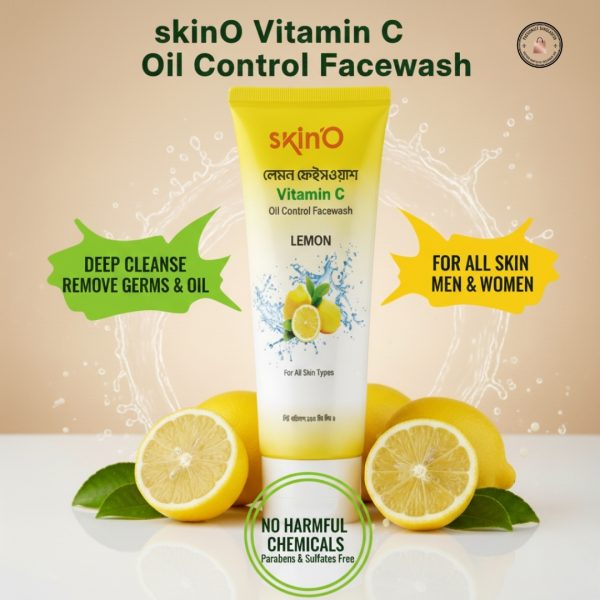 skinO Vitamin C Oil Control Face wash (Lemon) 110ml
