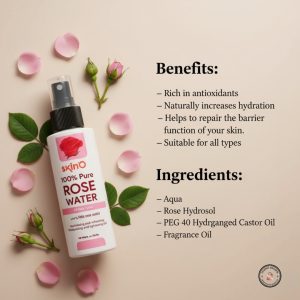 skinO 100% Pure Rose Water 100ml