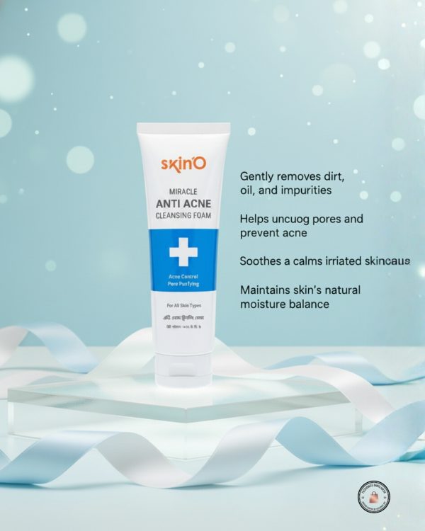 skinO Miracle Anti Acne Cleansing Foam 100ml