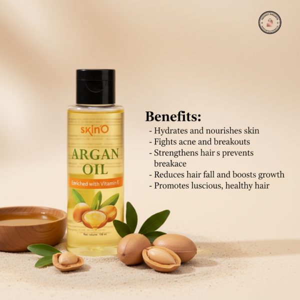 skinO Argan Oil Enriched with Vitamin E 100ml