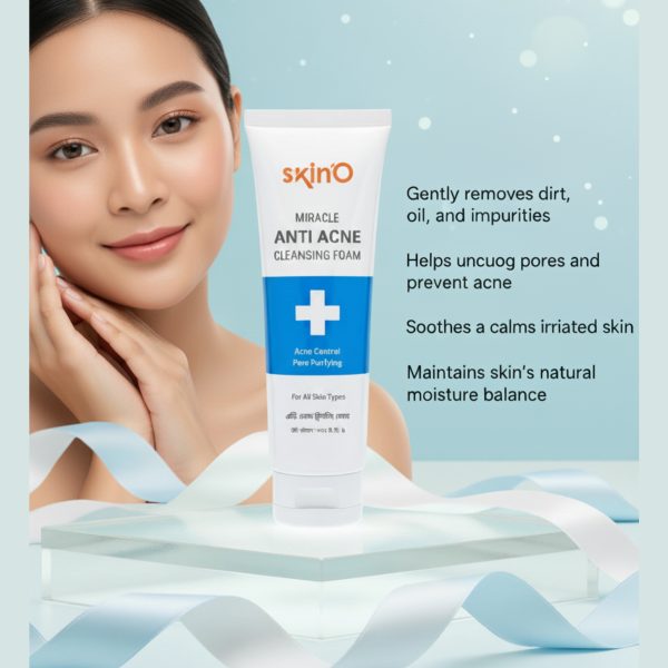 skinO Miracle Anti Acne Cleansing Foam 100ml