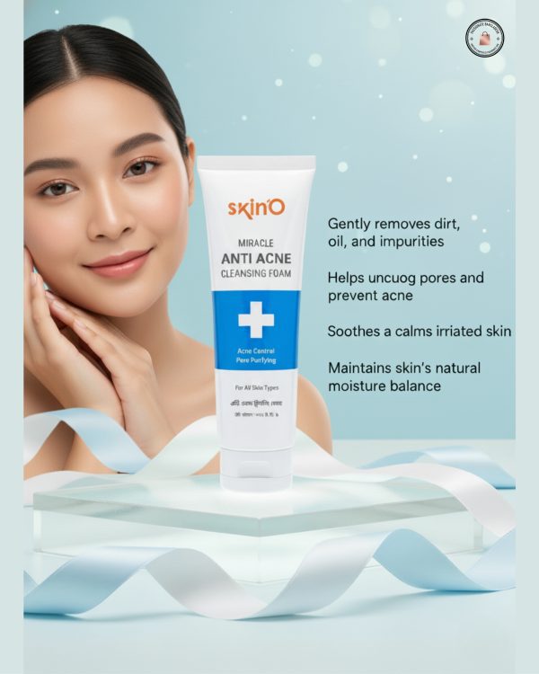 skinO Miracle Anti Acne Cleansing Foam 100ml