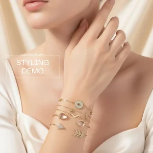 Trendy bracelet collection from Passionate Bangladesh featuring delicate bangles and charm bracelets for girls and woman, affordable fashion jewelry in bd.