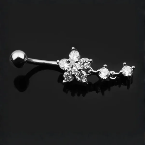 Trendy belly button ring for girls from Passionate Bangladesh, cute and stylish navel piercing jewelry in different colors and designs.