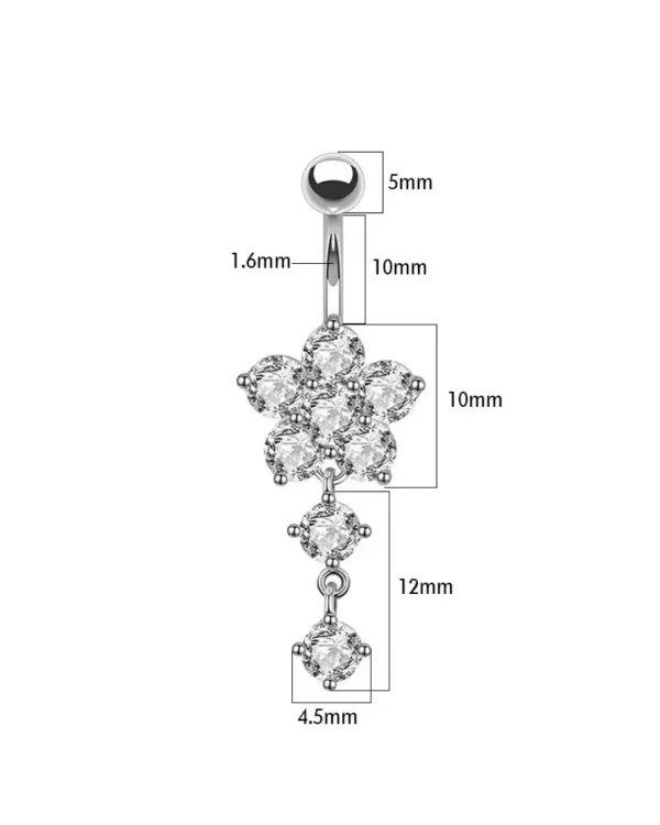 Trendy belly button ring for girls from Passionate Bangladesh, cute and stylish navel piercing jewelry in different colors and designs.