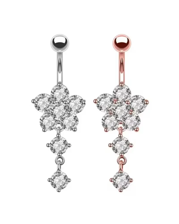 Trendy belly button ring for girls from Passionate Bangladesh, cute and stylish navel piercing jewelry in different colors and designs.