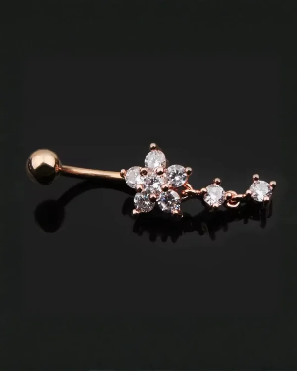 Trendy belly button ring for girls from Passionate Bangladesh, cute and stylish navel piercing jewelry in different colors and designs.