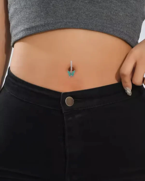 Trendy belly button ring for girls from Passionate Bangladesh, cute and stylish navel piercing jewelry in different colors and designs.
