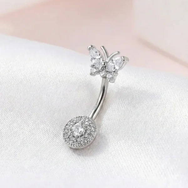 Trendy belly button ring for girls from Passionate Bangladesh, cute and stylish navel piercing jewelry in different colors and designs.