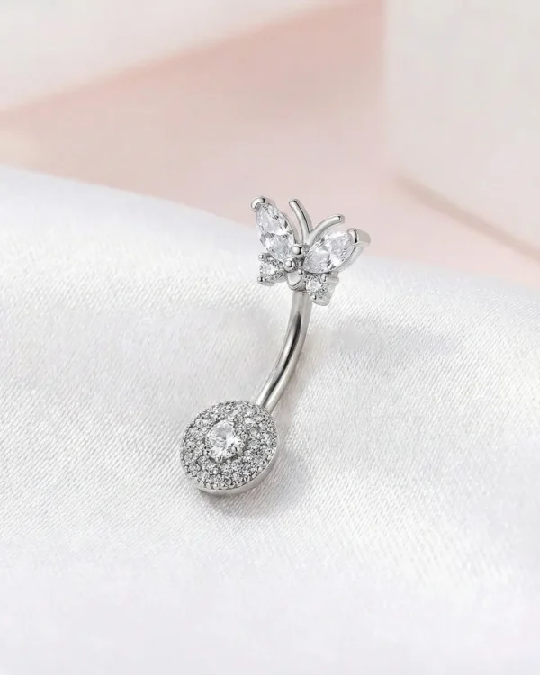 Trendy belly button ring for girls from Passionate Bangladesh, cute and stylish navel piercing jewelry in different colors and designs.