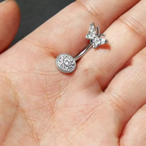 Trendy belly button ring for girls from Passionate Bangladesh, cute and stylish navel piercing jewelry in different colors and designs.