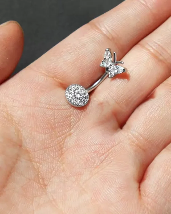 Trendy belly button ring for girls from Passionate Bangladesh, cute and stylish navel piercing jewelry in different colors and designs.