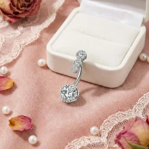 Trendy belly button ring for girls from Passionate Bangladesh, cute and stylish navel piercing jewelry in different colors and designs.