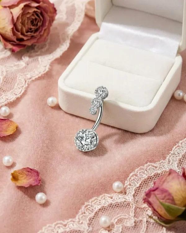 Trendy belly button ring for girls from Passionate Bangladesh, cute and stylish navel piercing jewelry in different colors and designs.