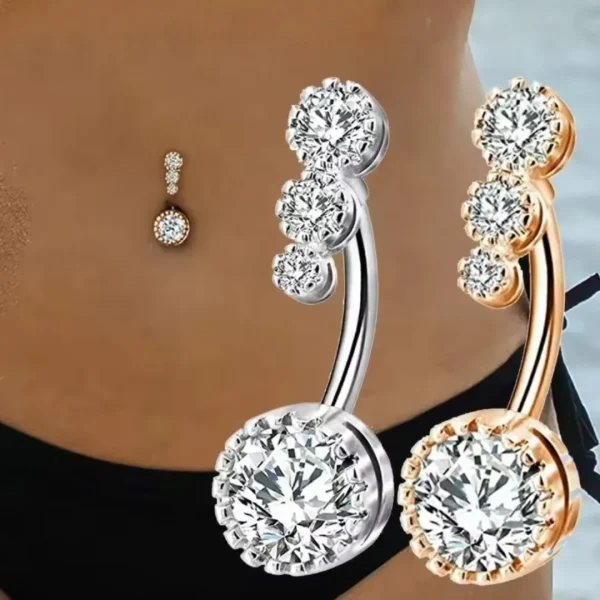 Trendy belly button ring for girls from Passionate Bangladesh, cute and stylish navel piercing jewelry in different colors and designs.