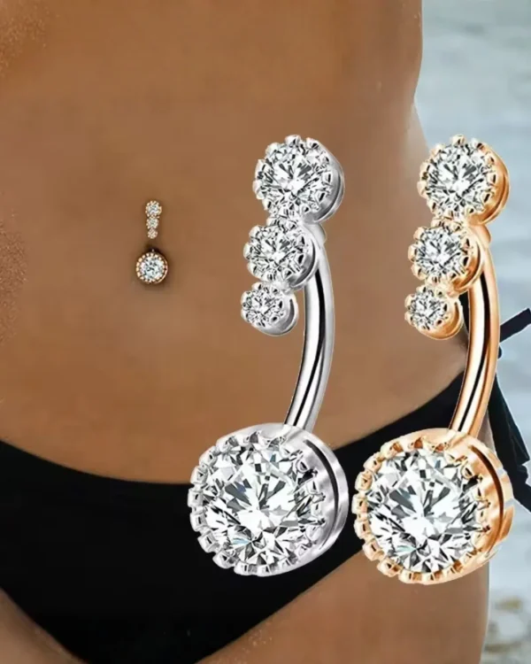 Trendy belly button ring for girls from Passionate Bangladesh, cute and stylish navel piercing jewelry in different colors and designs.
