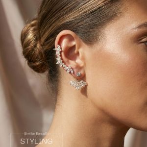 Gold and Silver Cuff Earrings collection from Passionate Bangladesh, beautiful Ear Cuffs for girls and women, perfect for daily and party wear.