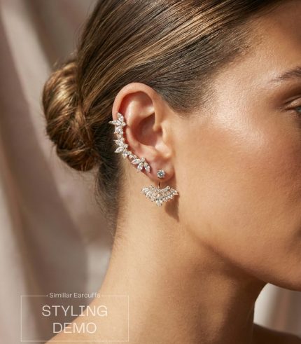 Gold and Silver Cuff Earrings collection from Passionate Bangladesh, beautiful Ear Cuffs for girls and women, perfect for daily and party wear.