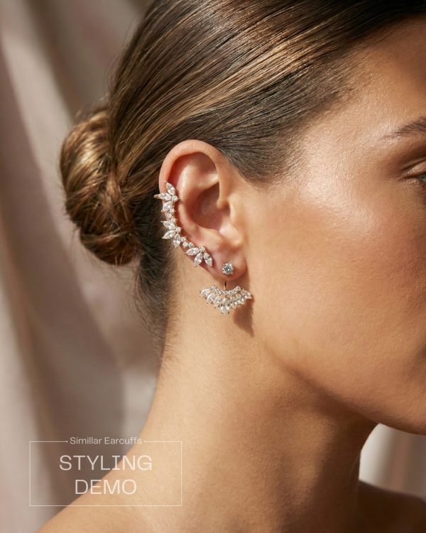 Gold and Silver Cuff Earrings collection from Passionate Bangladesh, beautiful Ear Cuffs for girls and women, perfect for daily and party wear.