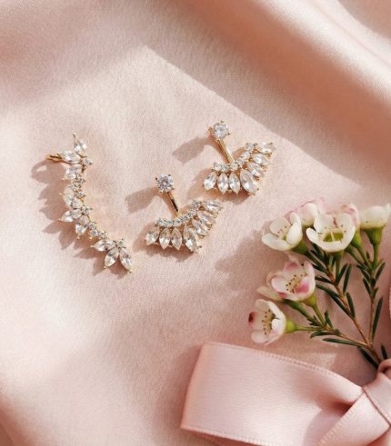 Gold and Silver Cuff Earrings collection from Passionate Bangladesh, beautiful Ear Cuffs for girls and women, perfect for daily and party wear.