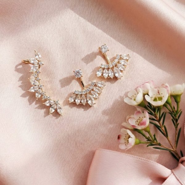 Gold and Silver Cuff Earrings collection from Passionate Bangladesh, beautiful Ear Cuffs for girls and women, perfect for daily and party wear.