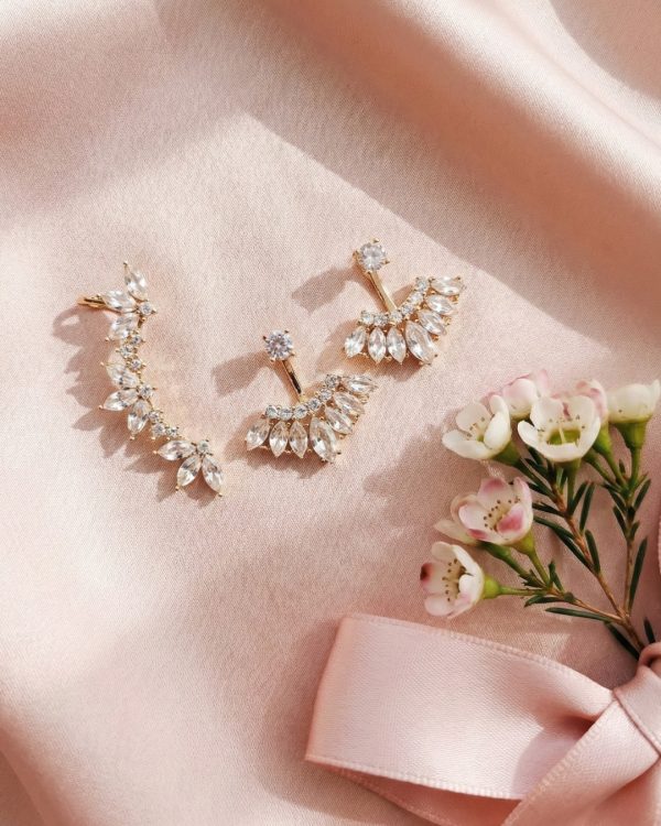 Gold and Silver Cuff Earrings collection from Passionate Bangladesh, beautiful Ear Cuffs for girls and women, perfect for daily and party wear.