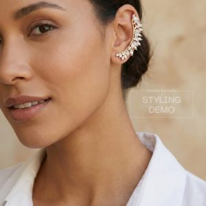 Gold and Silver Cuff Earrings collection from Passionate Bangladesh, beautiful Ear Cuffs for girls and women, perfect for daily and party wear.