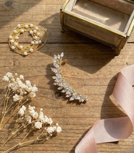 Gold and Silver Cuff Earrings collection from Passionate Bangladesh, beautiful Ear Cuffs for girls and women, perfect for daily and party wear.