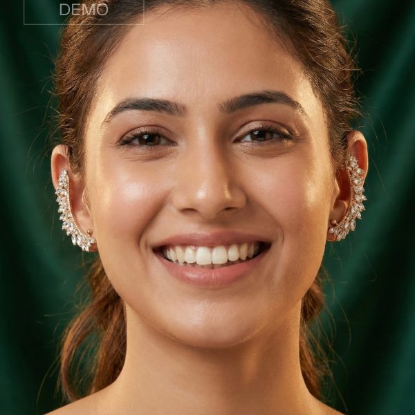 Gold and Silver Cuff Earrings collection from Passionate Bangladesh, beautiful Ear Cuffs for girls and women, perfect for daily and party wear.