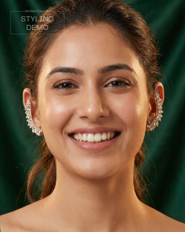 Gold and Silver Cuff Earrings collection from Passionate Bangladesh, beautiful Ear Cuffs for girls and women, perfect for daily and party wear.