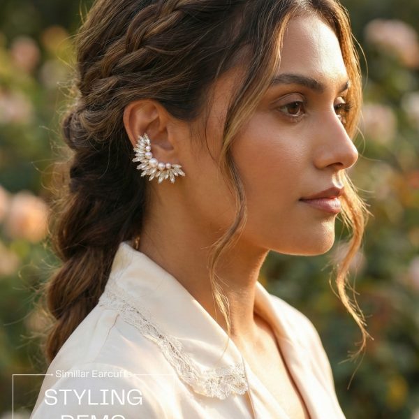 Gold and Silver Cuff Earrings collection from Passionate Bangladesh, beautiful Ear Cuffs for girls and women, perfect for daily and party wear.