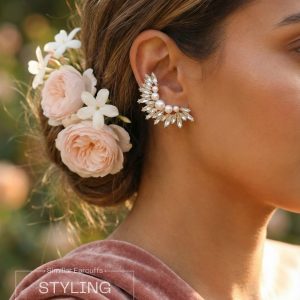 Gold and Silver Cuff Earrings collection from Passionate Bangladesh, beautiful Ear Cuffs for girls and women, perfect for daily and party wear.