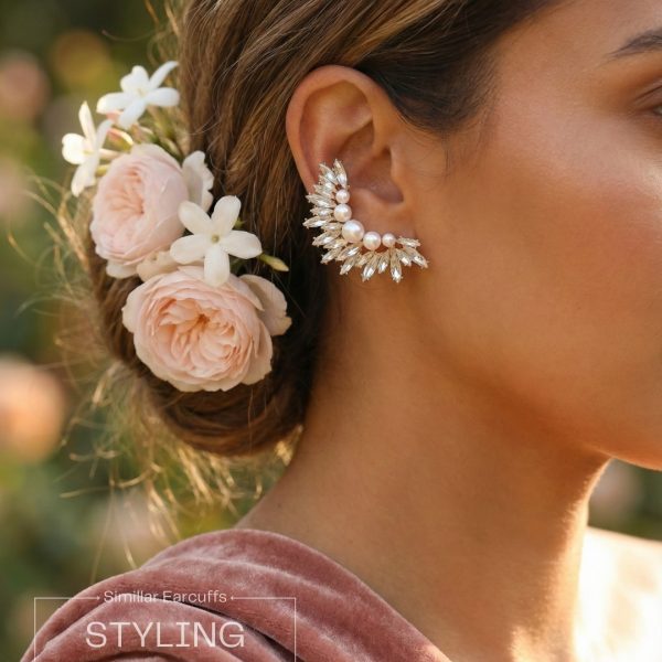 Gold and Silver Cuff Earrings collection from Passionate Bangladesh, beautiful Ear Cuffs for girls and women, perfect for daily and party wear.