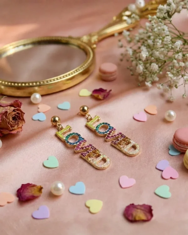 Elegant drop earrings from Passionate Bangladesh, lightweight dangle design for women and girls, perfect for parties and special occasions. Try our different designs like butterfly earrings, long chain earrings, heart shape earrings and stone earrings.