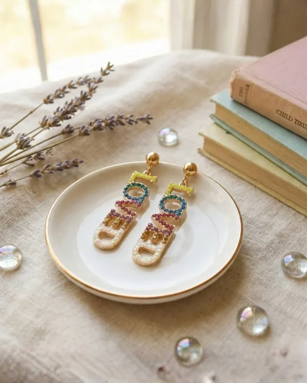 Elegant drop earrings from Passionate Bangladesh, lightweight dangle design for women and girls, perfect for parties and special occasions. Try our different designs like butterfly earrings, long chain earrings, heart shape earrings and stone earrings.