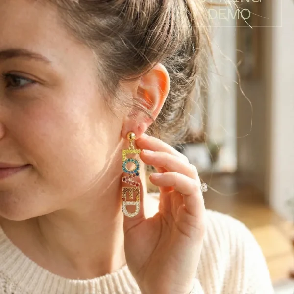 Elegant drop earrings from Passionate Bangladesh, lightweight dangle design for women and girls, perfect for parties and special occasions. Try our different designs like butterfly earrings, long chain earrings, heart shape earrings and stone earrings.