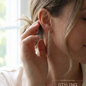 Elegant drop earrings from Passionate Bangladesh, lightweight dangle design for women and girls, perfect for parties and special occasions. Try our different designs like butterfly earrings, long chain earrings, heart shape earrings and stone earrings.