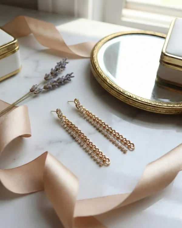 Elegant drop earrings from Passionate Bangladesh, lightweight dangle design for women and girls, perfect for parties and special occasions. Try our different designs like butterfly earrings, long chain earrings, heart shape earrings and stone earrings.