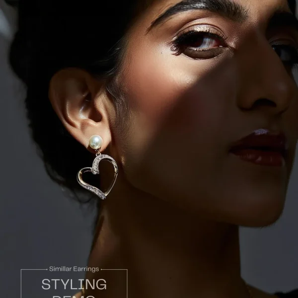 Elegant drop earrings from Passionate Bangladesh, lightweight dangle design for women and girls, perfect for parties and special occasions. Try our different designs like butterfly earrings, long chain earrings, heart shape earrings and stone earrings.