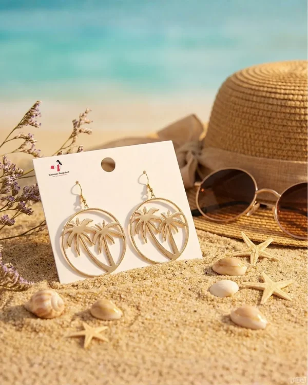 Elegant drop earrings from Passionate Bangladesh, lightweight dangle design for women and girls, perfect for parties and special occasions. Try our different designs like butterfly earrings, long chain earrings, heart shape earrings and stone earrings.