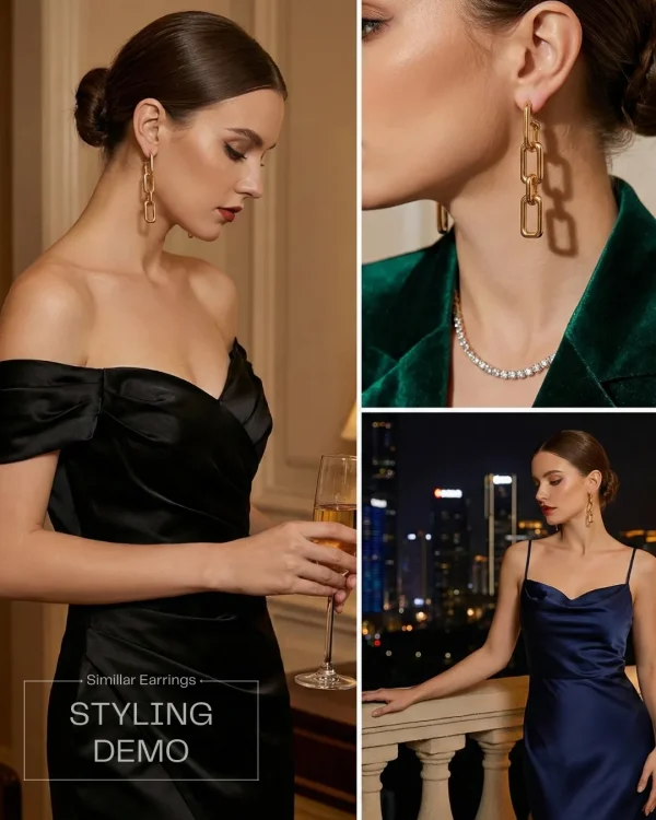 Elegant drop earrings from Passionate Bangladesh, lightweight dangle design for women and girls, perfect for parties and special occasions. Try our different designs like butterfly earrings, long chain earrings, heart shape earrings and stone earrings.