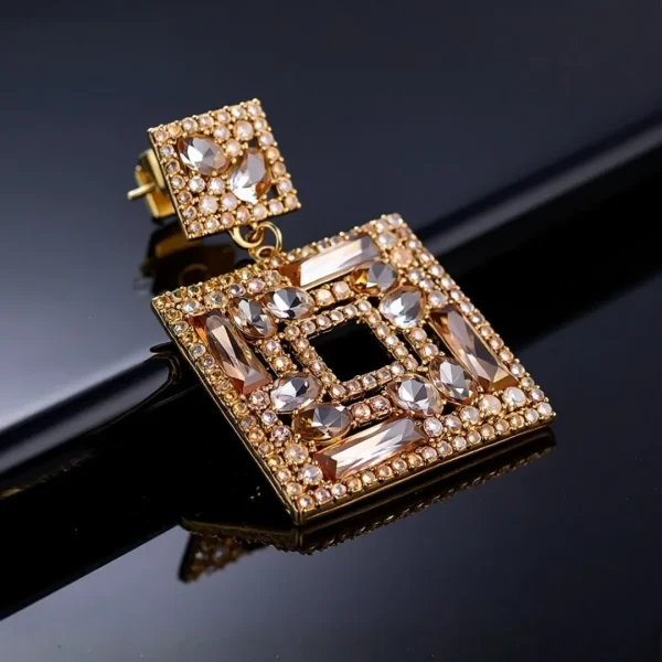 Elegant drop earrings from Passionate Bangladesh, lightweight dangle design for women and girls, perfect for parties and special occasions. Try our different designs like butterfly earrings, long chain earrings, heart shape earrings and stone earrings.