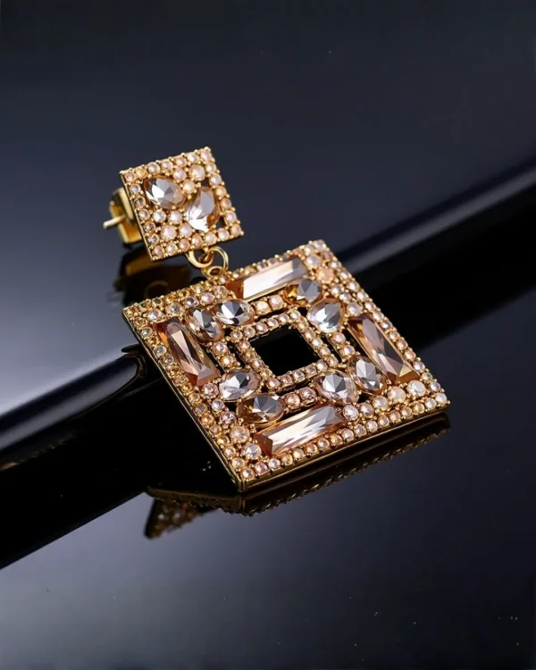 Elegant drop earrings from Passionate Bangladesh, lightweight dangle design for women and girls, perfect for parties and special occasions. Try our different designs like butterfly earrings, long chain earrings, heart shape earrings and stone earrings.