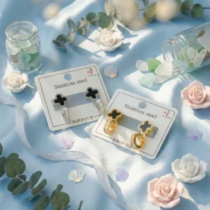 Elegant drop earrings from Passionate Bangladesh, lightweight dangle design for women and girls, perfect for parties and special occasions. Try our different designs like butterfly earrings, long chain earrings, heart shape earrings and stone earrings.