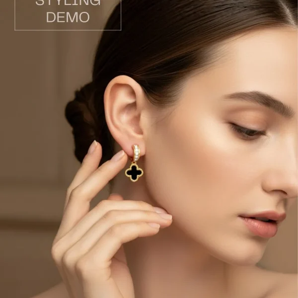Elegant drop earrings from Passionate Bangladesh, lightweight dangle design for women and girls, perfect for parties and special occasions. Try our different designs like butterfly earrings, long chain earrings, heart shape earrings and stone earrings.