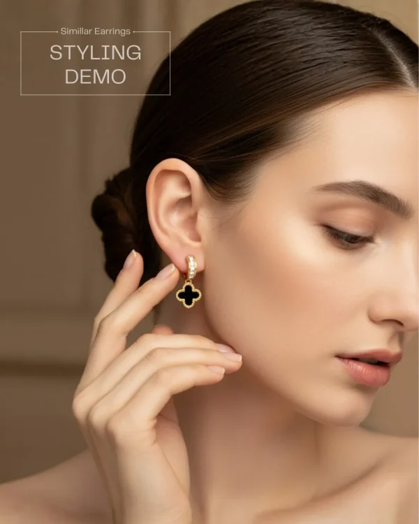 Elegant drop earrings from Passionate Bangladesh, lightweight dangle design for women and girls, perfect for parties and special occasions. Try our different designs like butterfly earrings, long chain earrings, heart shape earrings and stone earrings.