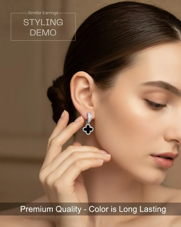 Elegant drop earrings from Passionate Bangladesh, lightweight dangle design for women and girls, perfect for parties and special occasions. Try our different designs like butterfly earrings, long chain earrings, heart shape earrings and stone earrings.