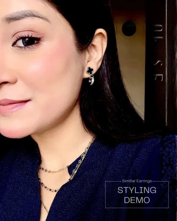 Elegant drop earrings from Passionate Bangladesh, lightweight dangle design for women and girls, perfect for parties and special occasions. Try our different designs like butterfly earrings, long chain earrings, heart shape earrings and stone earrings.